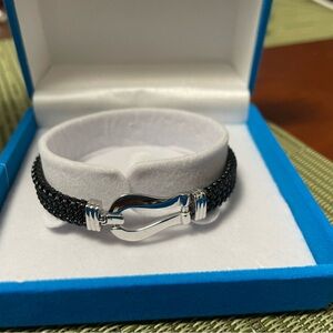 Black and White Gold Bracelet